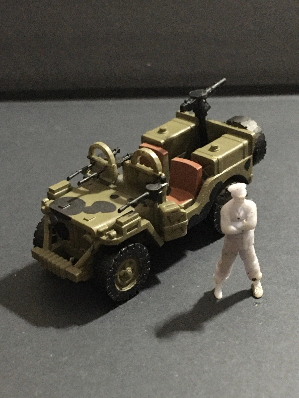 British WW2 SAS ETO Armoured Jeep. Painted Resin Model