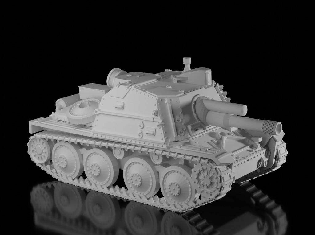 Stormartillerivagn m/43 (Ramzay1945). Painted Resin Model