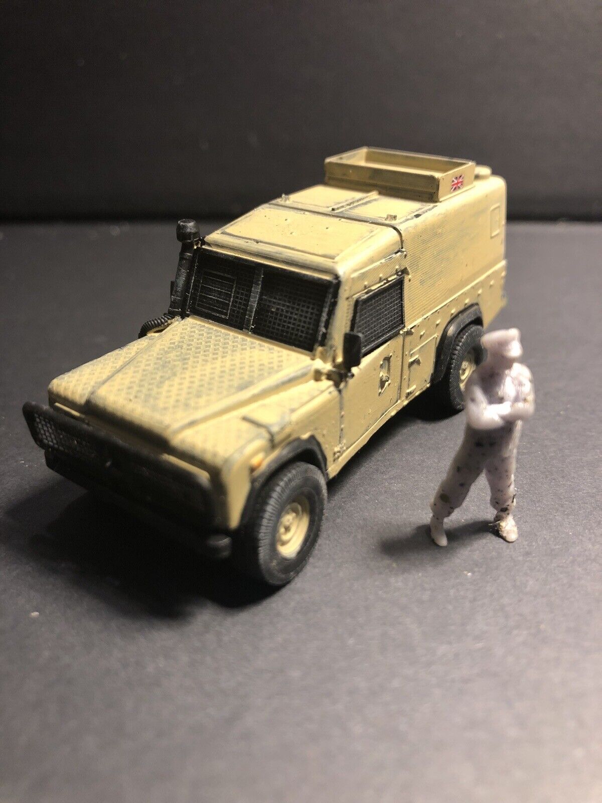 British Post War Land Rover Snatch. Painted Resin Model