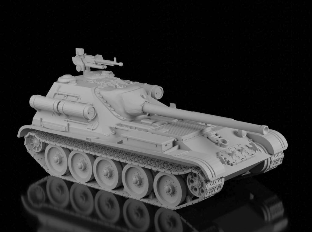 SU-101 SPG Prototype (Ramzay1945). Painted Resin Model