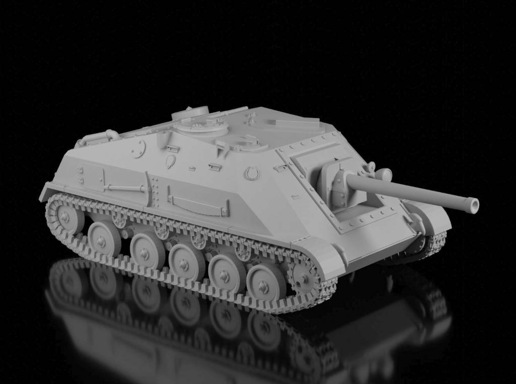 SU-76d Prototype Tank Destroyer (Ramzay1945). Painted Resin Model