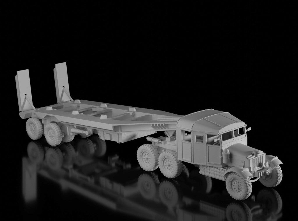 Scammell Transporter (Open Windows). Painted Resin Model