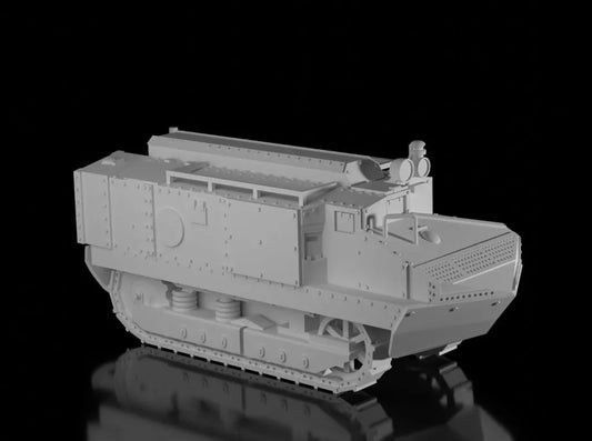 WW1 French Schneider CA Supply Tank. UnPainted Resin Model