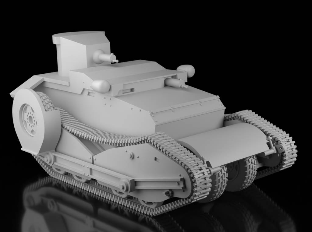 Schofield Truck Tank - On Tracks (Wargame3d)