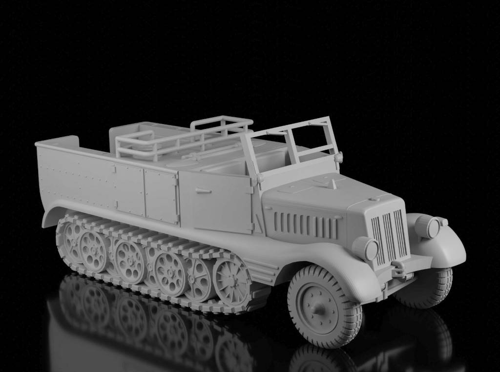 Sd.Kfz.11. Painted Resin Model