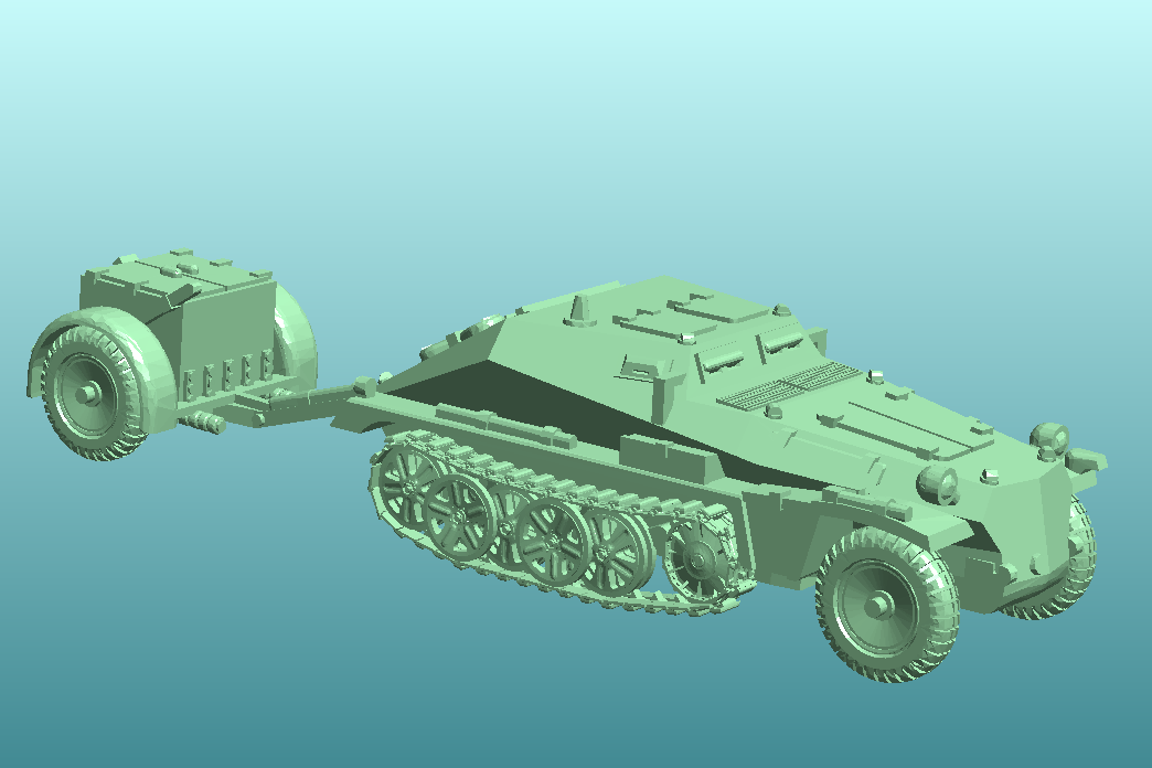 SdKfz 252 + Sd.Ah. 33 Munitions Trailer