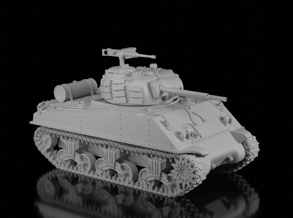 M4A3 R3 Sherman Zippo (Wargame3d). Painted Resin Model