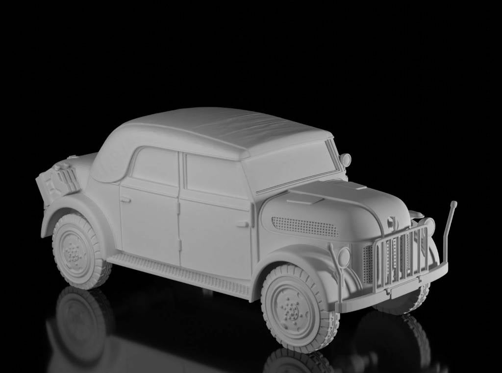 Steyr 1500 Kommandeurwagen - Closed (Wargame3d). Painted Resin Model