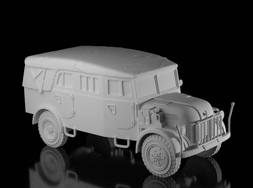 Steyr 1500A - Closed (Wargame3d). Painted Resin Model