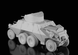 WW2 German Steyr ADGZ Heavy Armoured Car . Painted Resin Model