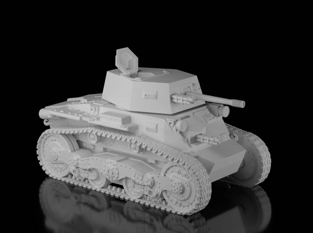 Straussler V-4 Amphibious Light Tank (Ramzay1945)