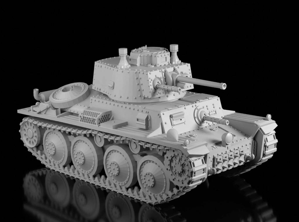 Stridsvagn m/41 (Ramzay1945). Painted Resin Model
