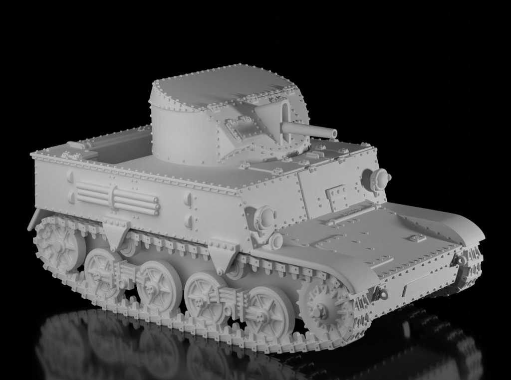 Vickers T-13 B3. Painted Resin Model
