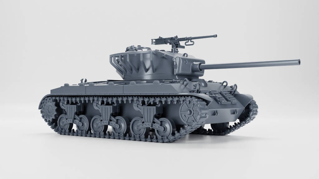 T23 Medium Tank Prototype. Painted Resin Model