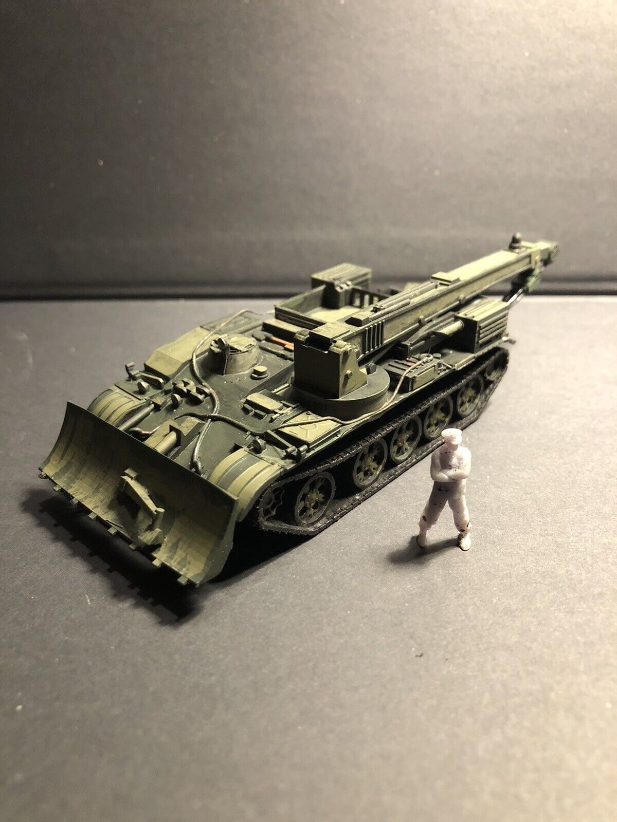 Russian T-55 TK ARV. Painted Resin Model