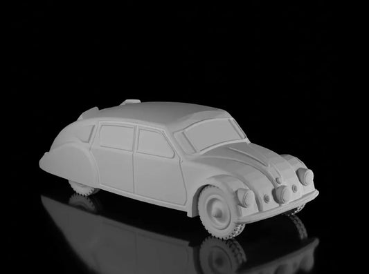 WW2 Czechoslovakian Tatra T77 Car. Unpainted Resin Model