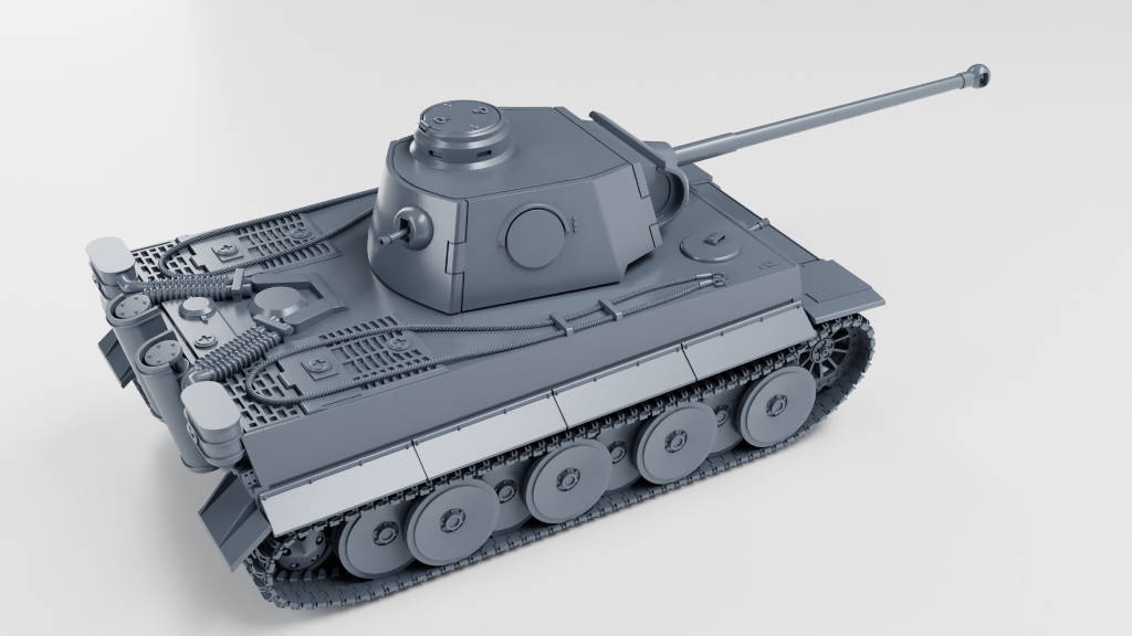 WW2 German Tiger I H2 VK.4501. UNPainted Resin Model