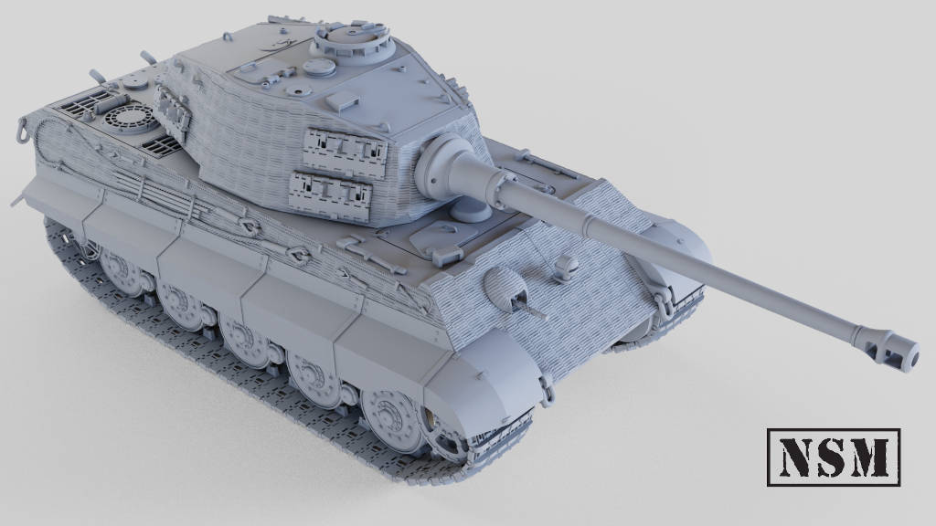 Tiger II Zimmerit (Night Sky Miniatures)