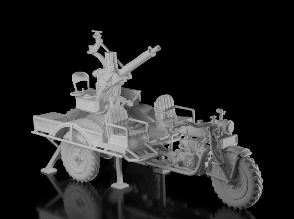 FN Tricar with 13.2mm AA Gun