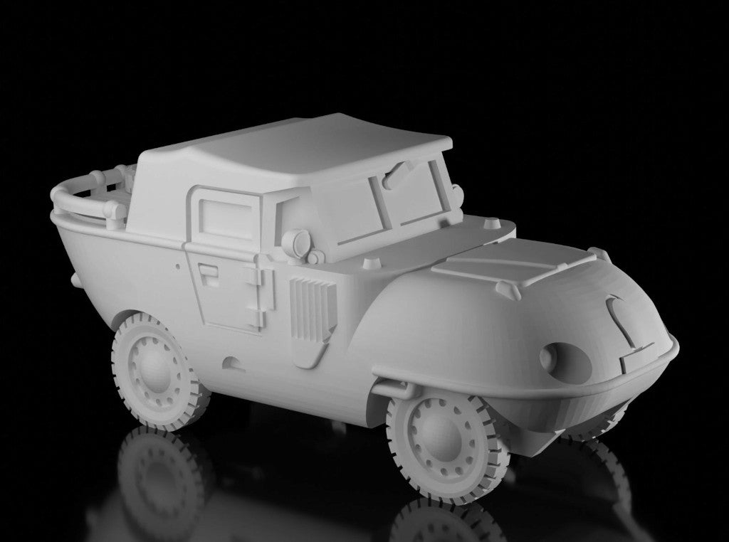 Trippel SG6 Schwimmwagen-Early Closed. Painted Resin Model