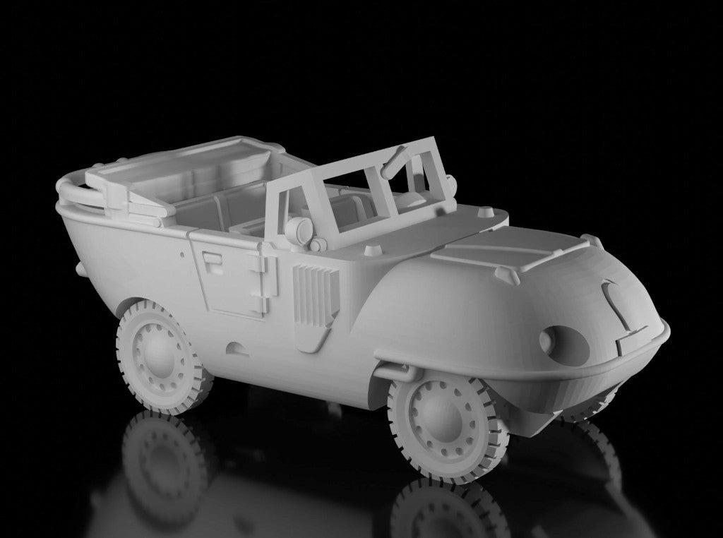 Trippel SG6 Schwimmwagen-Early Open. Painted Resin Model