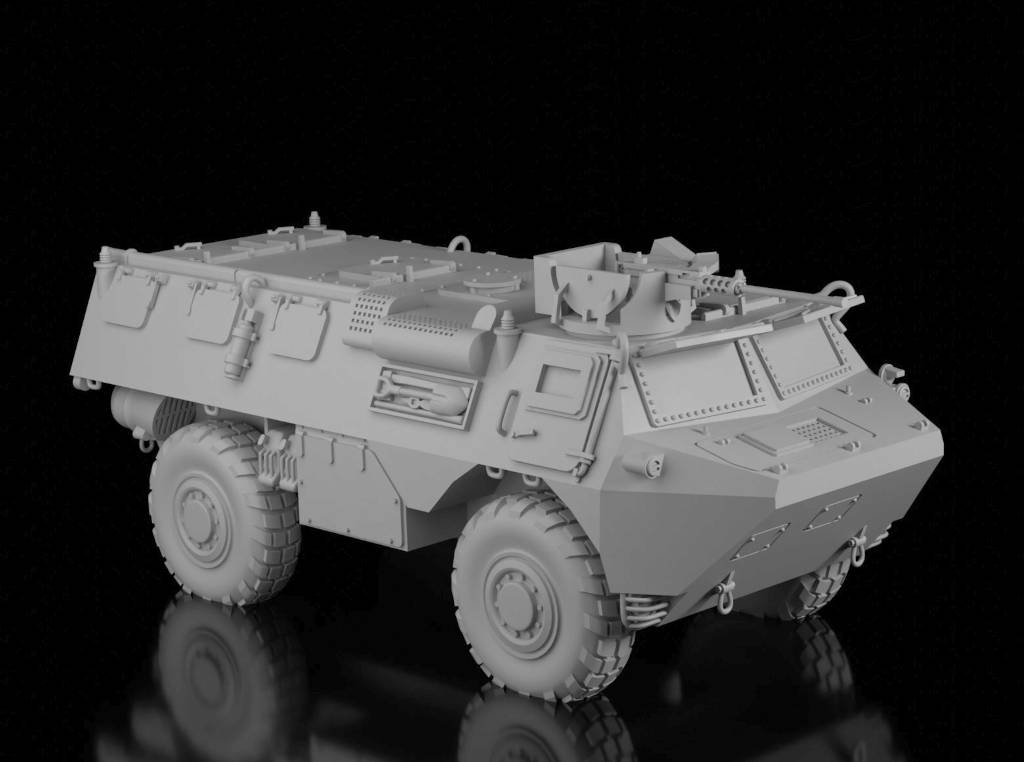VAB 4x4 APC (Wargame3d). Painted Resin Model