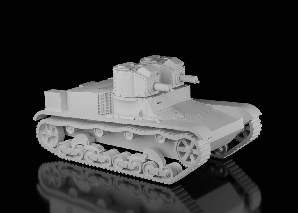 Vickers Mk.E 6 Ton - Twin Browning