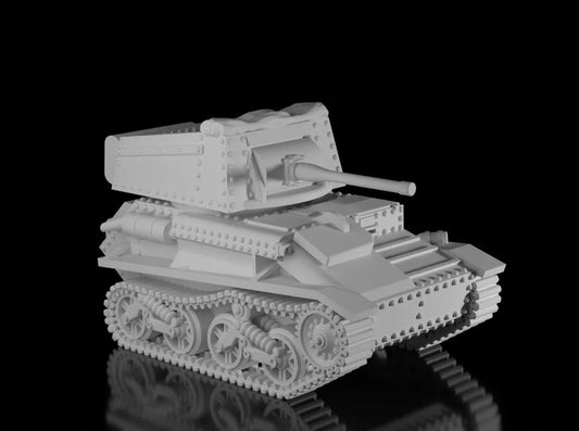 British Interwar Vickers Light Tank Mk.V 2 pounder. Painted Resin Model