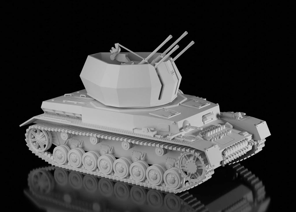 Flakpanzer IV ‘Wirbelwind’ (Night Sky Miniatures)