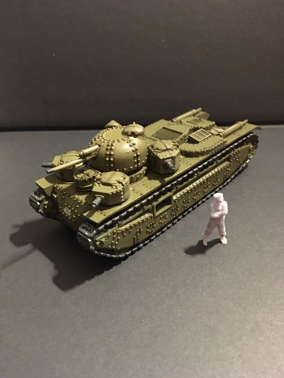 British Interwar A1E1 Independent tank. Painted Resin