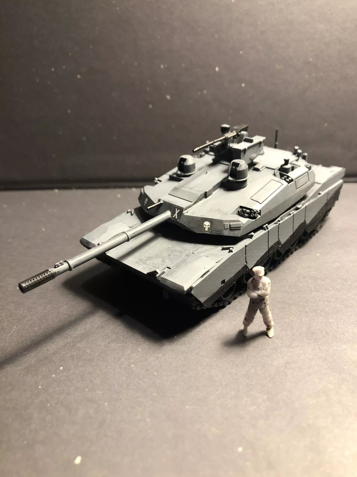 American Post War Abrams X. Painted Resin Model