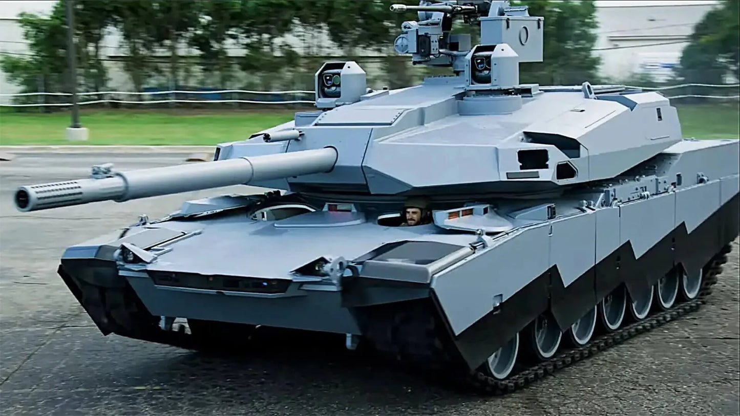 American Post War Abrams X. Painted Resin Model