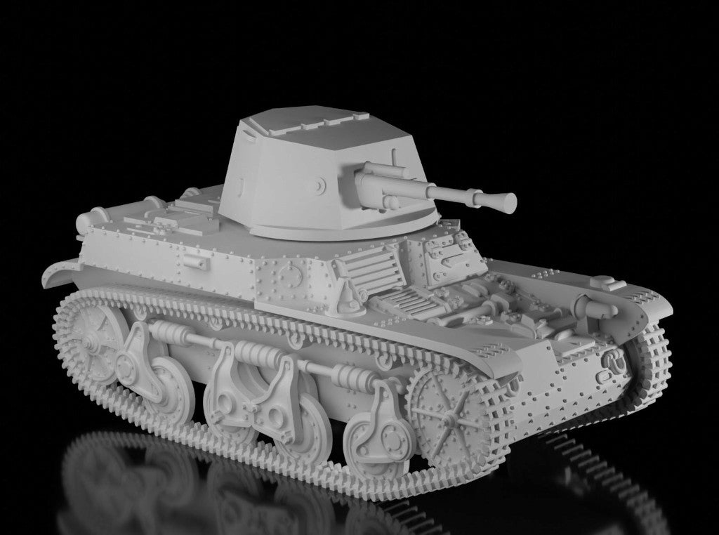 Renault AMR 35 ZT2 Light Tank. Painted Resin Model