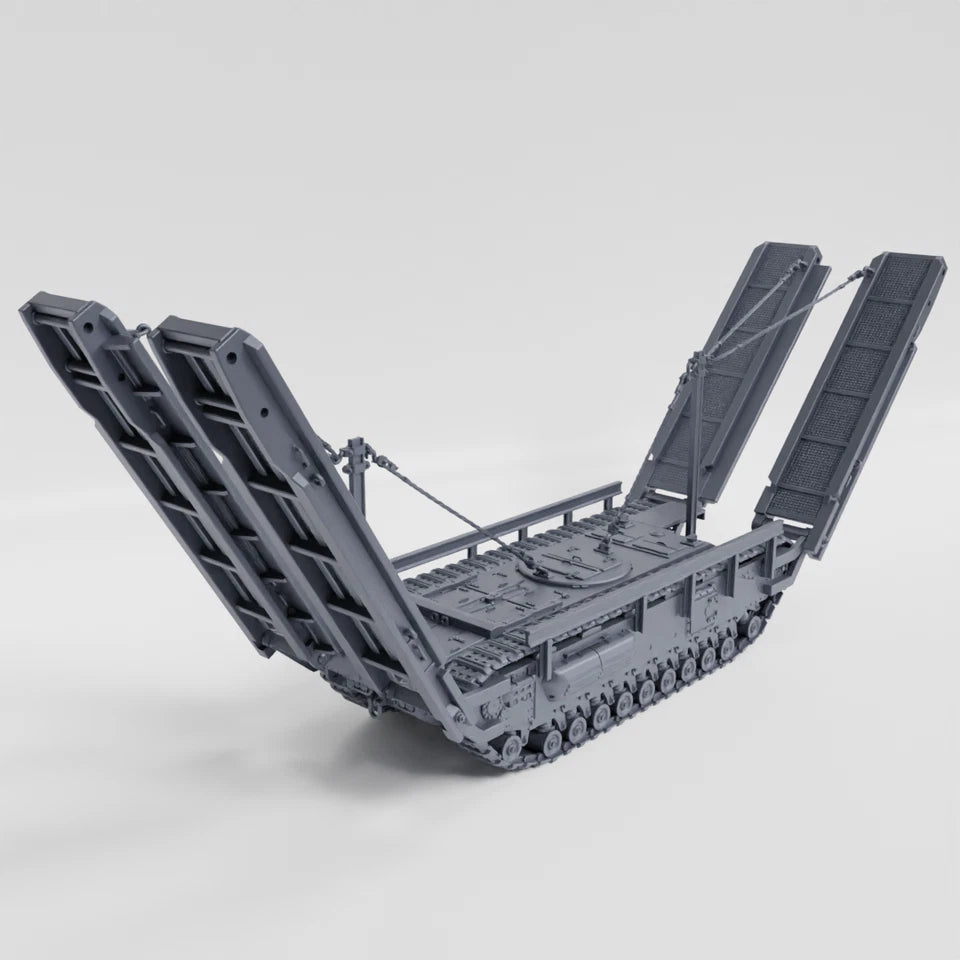 WW2 BRITISH Churchill ARK Armoured Ramp carrier . UNPainted Resin Model