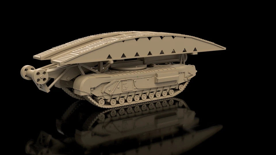 Churchill AVRE (Bridge Layer). Unpainted Resin Model