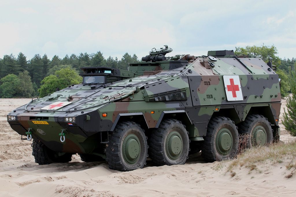 German / NATO Boxer AFV Ambulance. Painted Resin Model