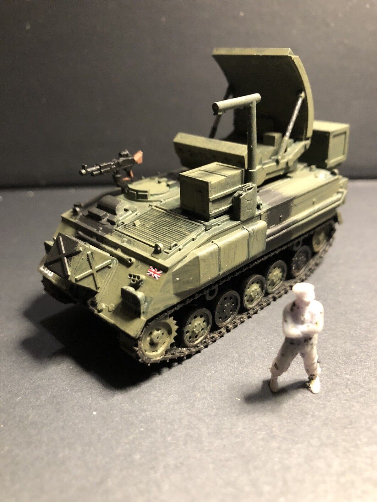 British Post War FV432 CYMBELINE OPEN. Painted Resin Model