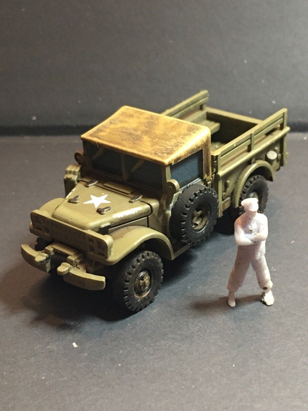 American Post War Dodge M37 3/4 Ton. Painted Resin Model