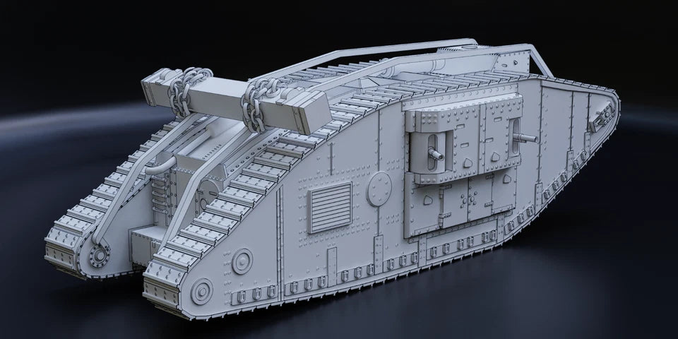 WW1 British Mk.IV Female Tank. Painted Resin Model