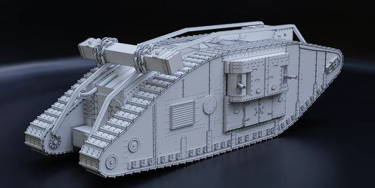 WW1 British Mk.IV Female Tank. Painted Resin Model