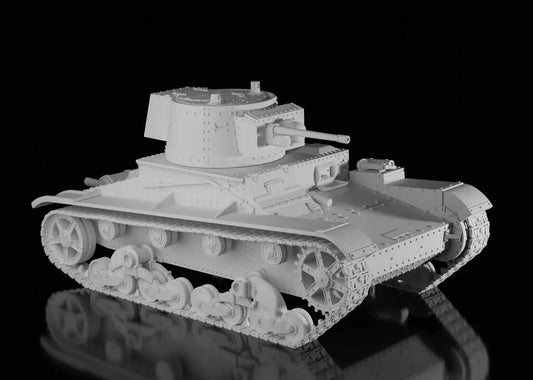 WW2 Finnish Vickers Mk.E 6 Ton LIGHT TANK. Painted Resin Model.