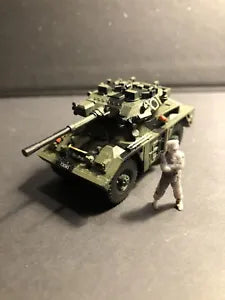 British Post War FV721 Fox. Painted Resin Model