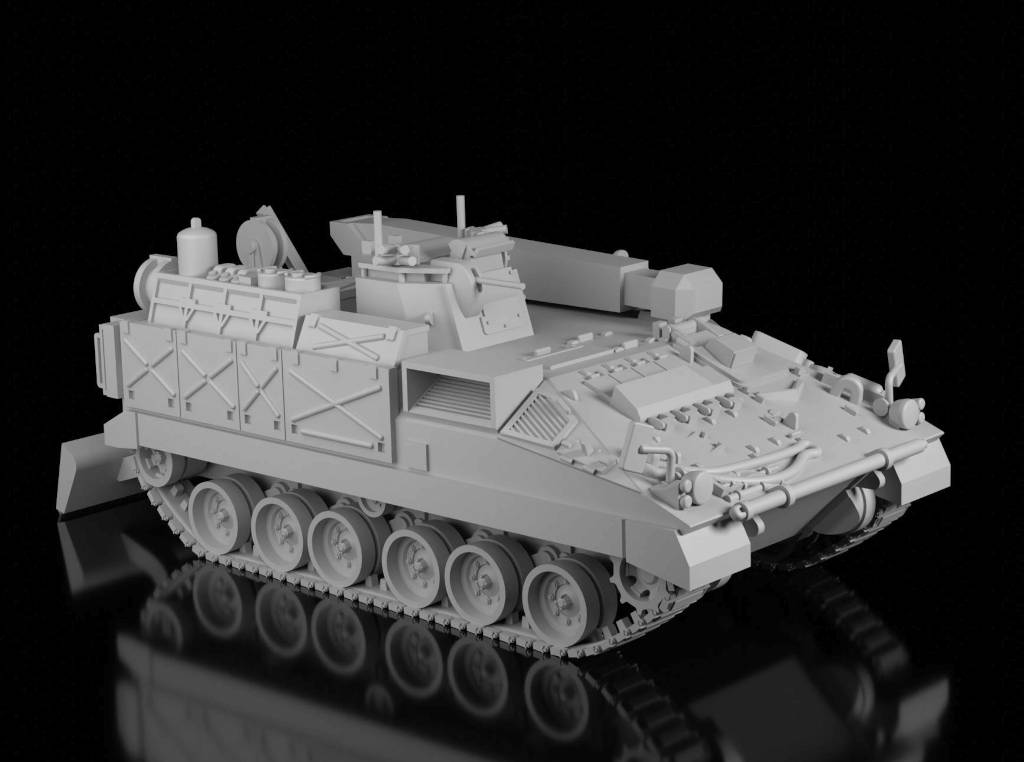 FV513 Warrior MRV(R) Extended Spade (Guaro3d). Painted Resin Model