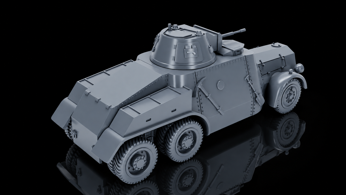WW2 Irish Leyland Armoured Car. Painted Resin Model