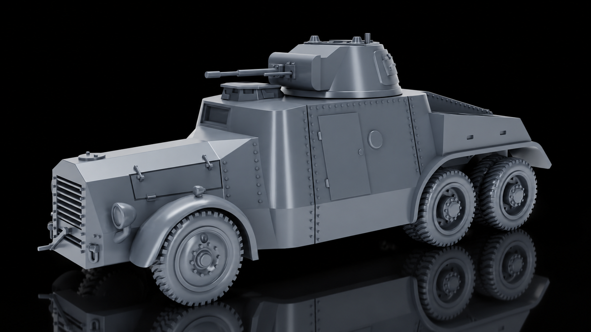 WW2 Irish Leyland Armoured Car. Painted Resin Model