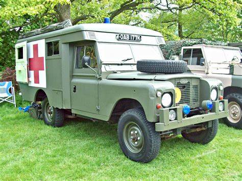 British Post War Land Rover Series 3 Ambulance. Painted Resin Model