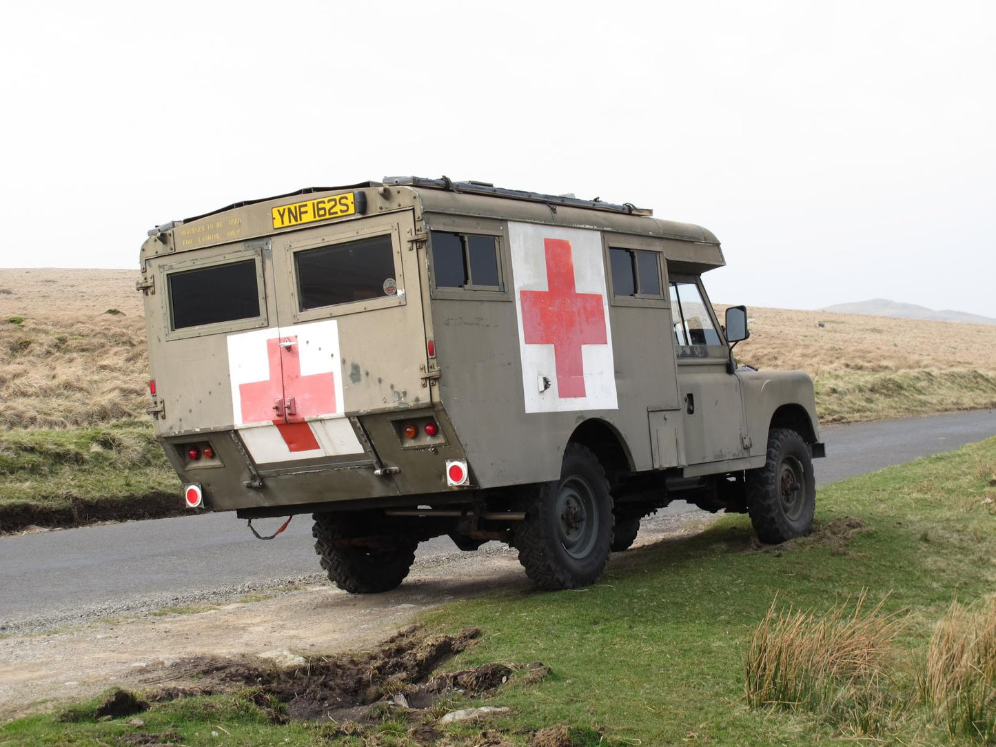 British Post War Land Rover Series 3 Ambulance. Painted Resin Model