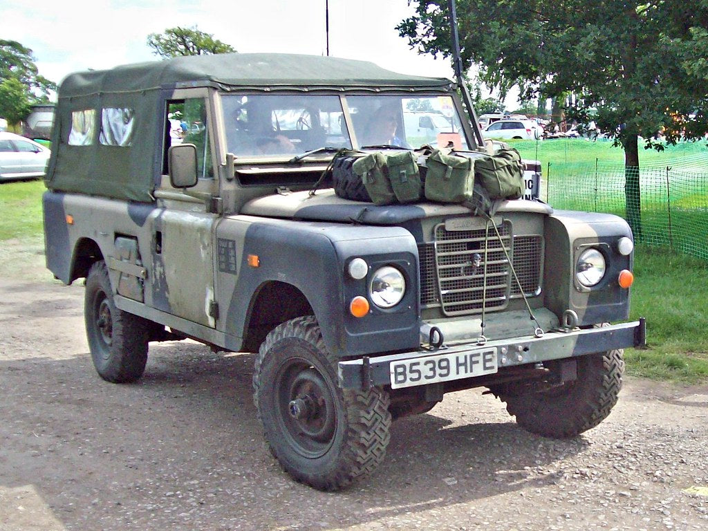 British Post War Land Rover Series 3 LWB Soft Top. Painted Resin Model