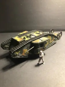 WW1 British Mk.I Male Tank. Painted Resin Model