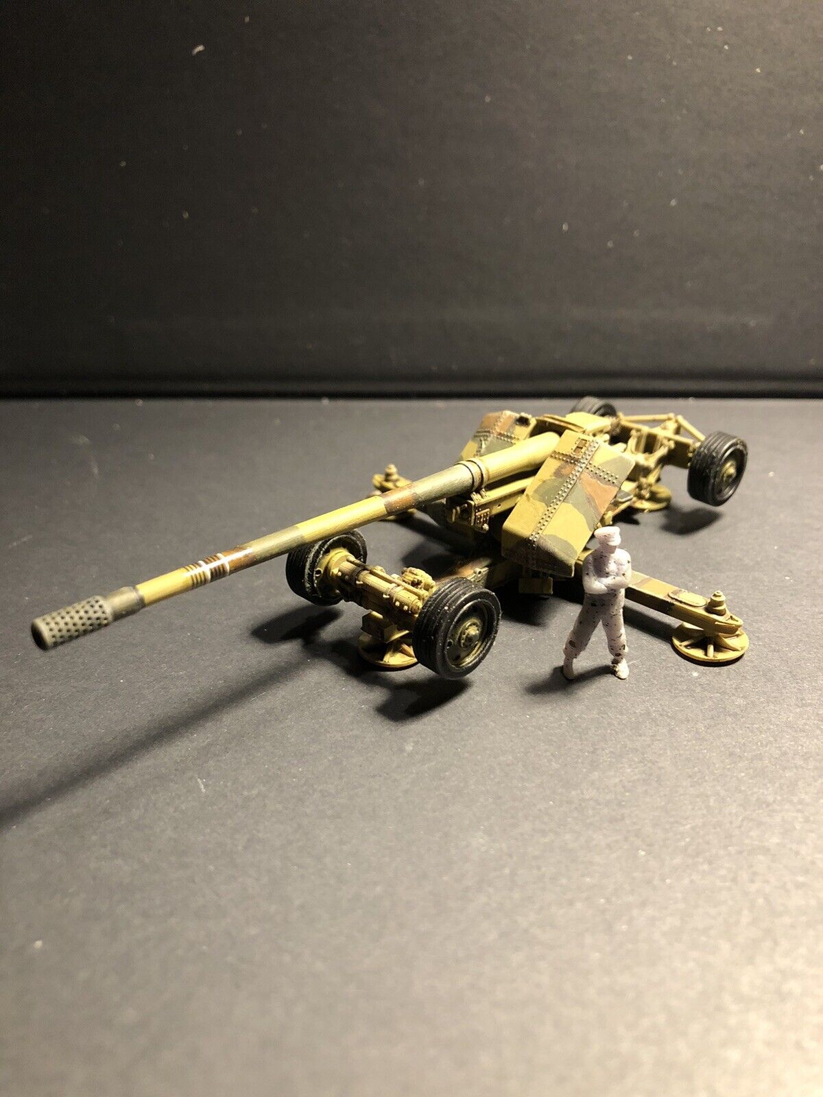 WW2 German 12.8cm PAK44 Gun Firing Position. Painted Resin Model – 3D ...